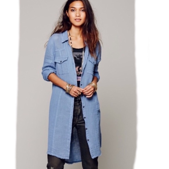 Free People Tops - Free People denim chambray tunic